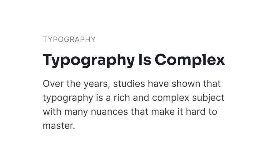 Typographic hierarchy